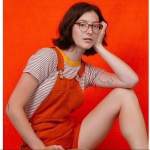 Big Bud Press Orange Shorteralls XS
